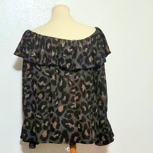 Fantastic Fawn Animal Print Long Sleeve Top